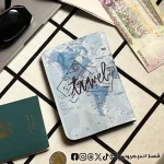 ⁦travel baby blue - Passport Cover⁩ - الصورة ⁦3⁩