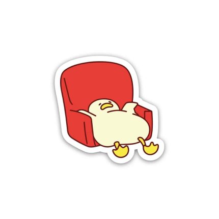 Duck  on chair- Sticker