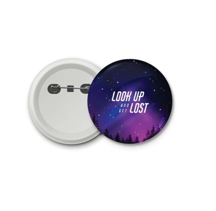 Look up and get lost- blastic badge