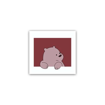 Ice Bear we bare bear 3 Bears the three Bears- Sticker