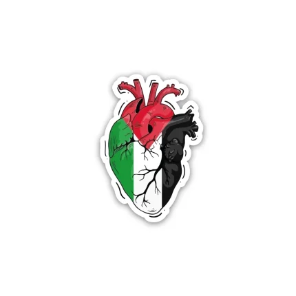 Palastine heart sticker
