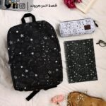 Black stars Backpack -Set