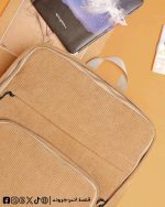 Beige Corduroy -Backpack - الصورة 2
