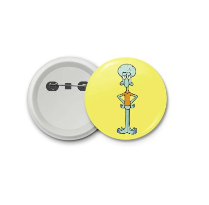 Squidward SpongeBob- blastic badge