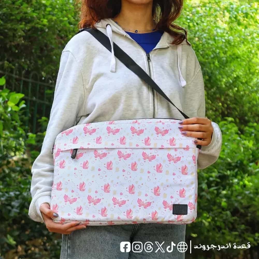 hHTgpHgcKSgQ5e4bCoovRMvagY2xcaDrUOVknwFa.jpg Pink Butterfly Laptop Sleeve -15.6 inch bag - الصورة 1