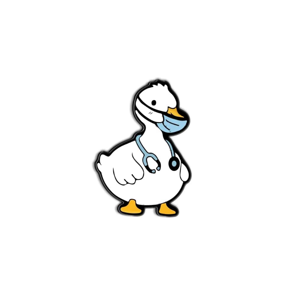 iAHmusox4eDAyWi3kiDufgTQhhFS3vaFvMFAjQd7.jpg Duck with Mask -lapel pin - الصورة 1