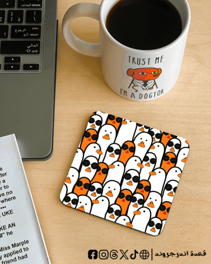 Ducks with sunglasses -coaster
