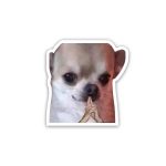 dog hand- sticker