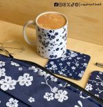 navy flowers set - 15.6 inch bag - الصورة 3