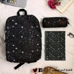 Black stars Backpack -Set - الصورة 3