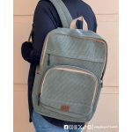 Mint green Corduroy -Backpack - الصورة 4