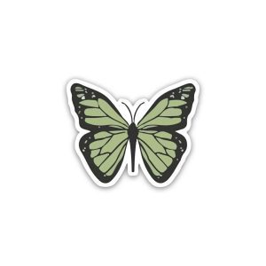 Green Butterfly- Sticker