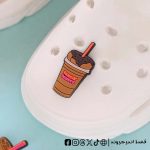 Dunkin Donuts donut with drink- crocs charms