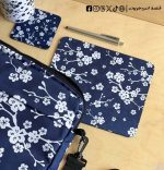 navy flowers set - 15.6 inch bag - الصورة 4