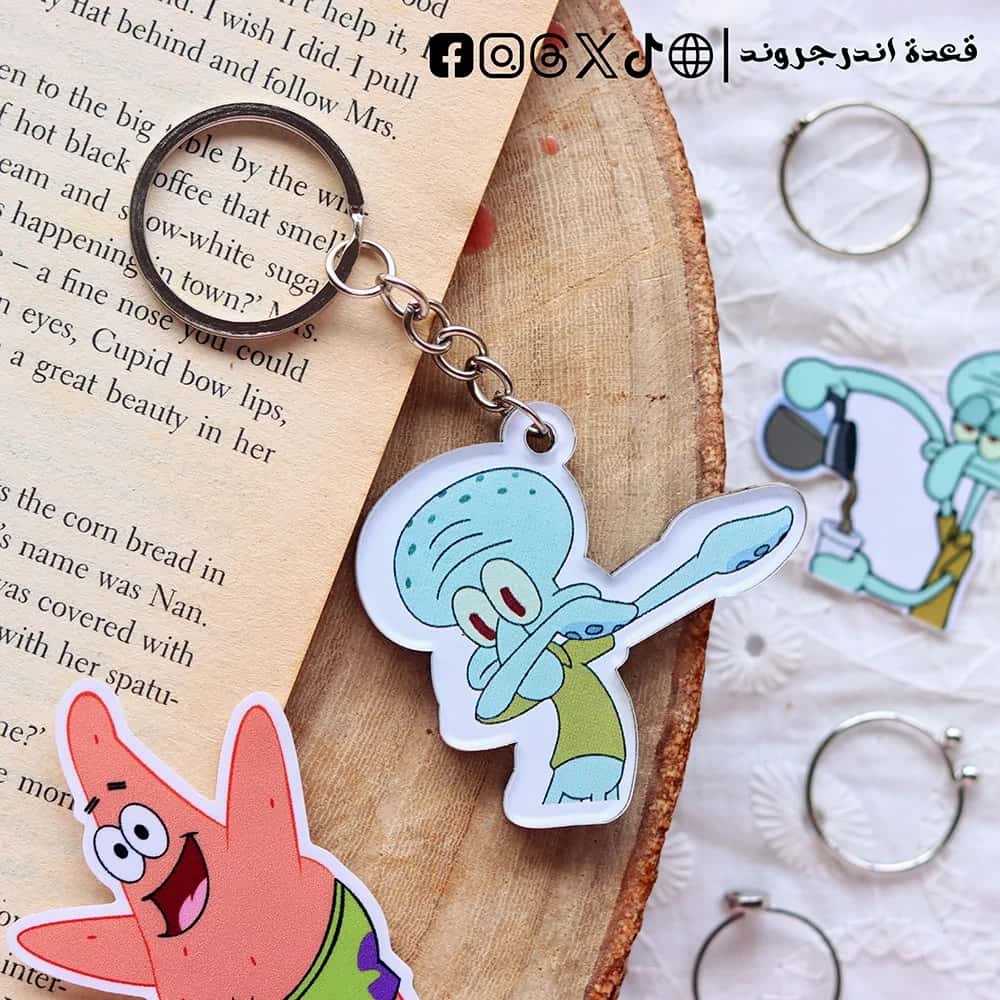 oBX7R4sGKXiE1188OrymmqCyHvIsKJ74k4ZqyWQU.jpg Squidward meme -key chain - الصورة 1