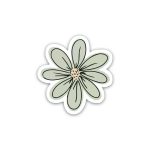 Green Flower- Sticker
