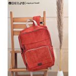 ⁦Rust orange Corduroy -Backpack⁩ - الصورة ⁦3⁩