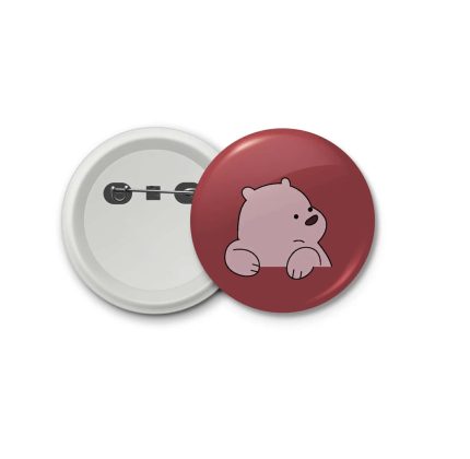 Ice we bare bear 3 Bears the Bears red- blastic badge