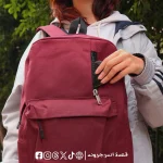 Burgundy Basic -Backpack - الصورة 2