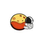 Astronaut Hugs The Moon -Metal