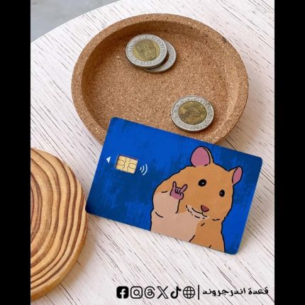 mouse blue -Visa Sticker