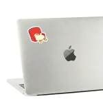 ⁦Duck  on chair- Sticker⁩ - الصورة ⁦2⁩