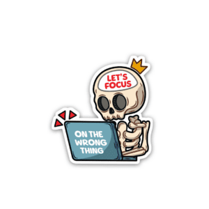 Let’s focus - sticker