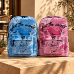 See the world baby blue & pink 🌎 - 2 bags