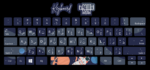 ⁦Astronaut blue -keyboard sticker⁩ - الصورة ⁦2⁩