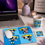 Matchy bundle(mug & coaster & mouse pad) – bubbles