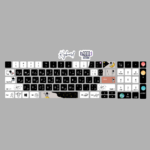 Astronaut black and white -keyboard sticker